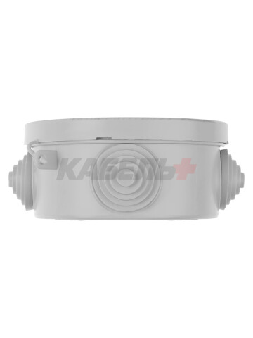 Распаячная коробка ОП D85х40мм, крышка, IP54, 4вх.  инд. штрихкод TDM