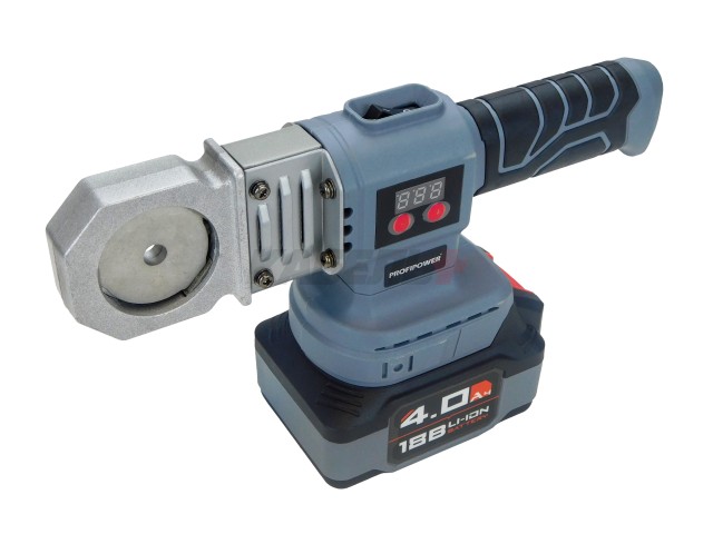 Аккумуляторный аппарат для сварки пластиковых труб E0148 ProfiPower MKLDF-18B (Li-ion-1шт, 4Ач, З/У, кейс)