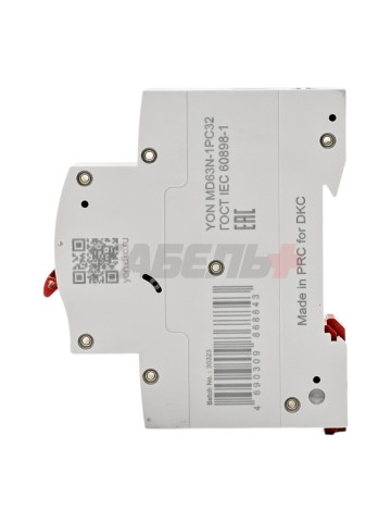 Автоматический выключатель YON max типа MD63N, 6кА, 1 полюс, хар-ка C, 32А DKC