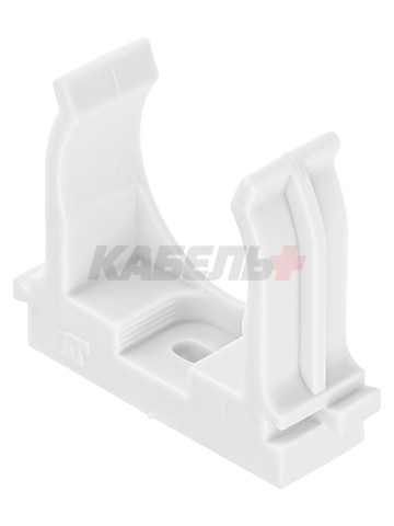 Крепеж-клипса для трубы 32 мм для прямого монтажа (25 шт.) белая TDM