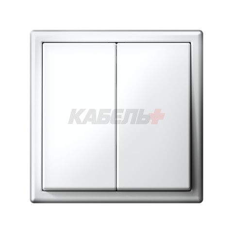 ARTGALLERY 2-клавишный ПЕРЕКЛЮЧАТЕЛЬ, сх.6/2, 10АХ, механизм, БЕЛЫЙ