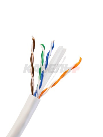 Витая пара U/UTP, CAT 6, ZH нг(А)-HF, 4PR, 23AWG, INDOOR, SOLID, серый, 305 м, REXANT