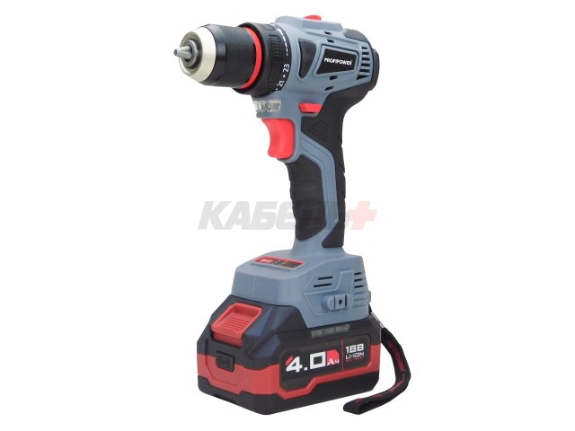 Аккумуляторный бесщеточный E0093 Profipower набор 4 в 1 ProfiSet-4F18 (Li-ion-2шт, 4Ач, З/У, кейс, E0081, E0080, T0056, T0058)