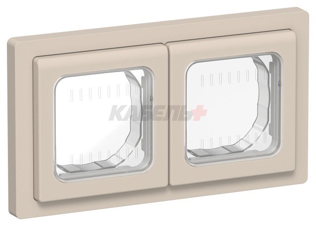 FLITE Рамка 2-местная IP55 Рпро-2-55-ФлЛ льняной IEK