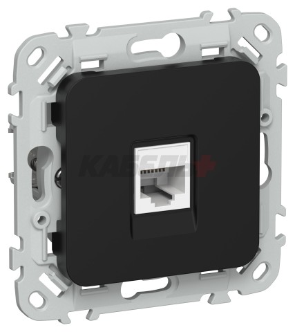 FLITE Розетка компьютерная RJ45 категория 5Е UTP РК5е-1-0-ФлЧ черный IEK