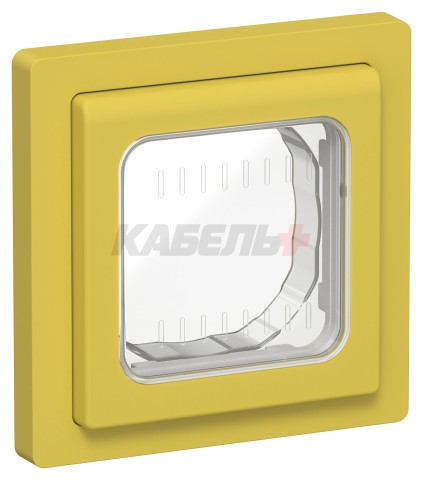 FLITE Рамка 1-местная IP55 Рпро-1-55-ФлЖК желтый карри IEK