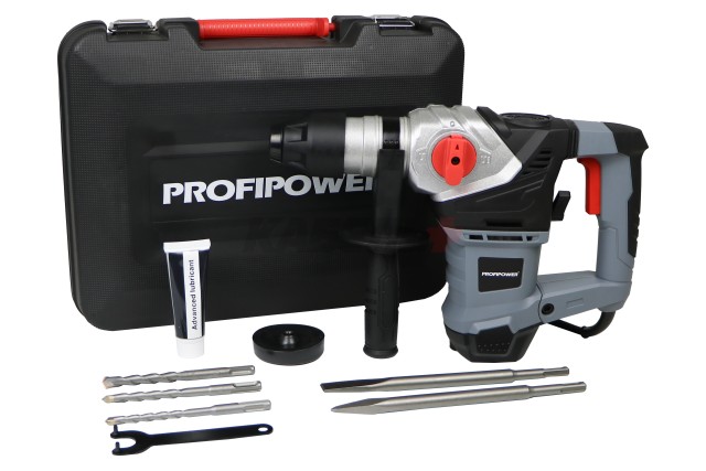 Сетевой перфоратор SDS-Plus E0262 PROFIPOWER PBH32 (вертикальный, 1700Вт, 7Дж, 3режима, Ø32мм, 0-920об/мин)