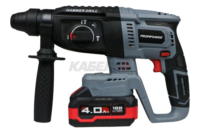 Аккумуляторный бесщеточный НАБОР 3в1 УШМ MKDGA-18V, гайковерт MKDTW-18V, перфоратор MKDHR-18V (Li-ion-2шт 18В, 4.0Ач, З/У)