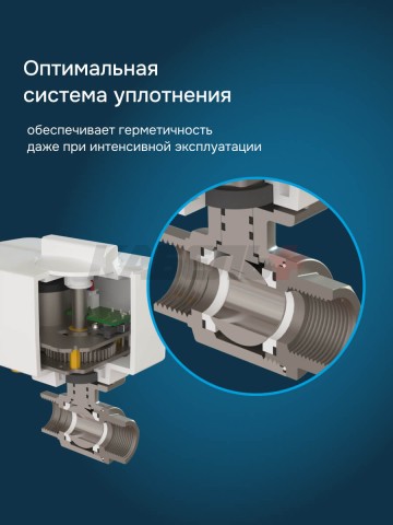 Шаровой кран с электроприводом Welrok sp нерж. DN25 (1")