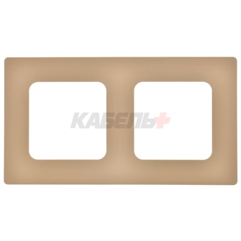 FLITE Рамка 2-местная РУ-2-К-ФлХ хаки IEK