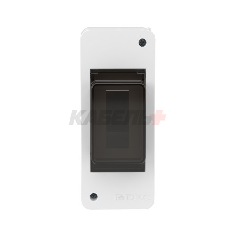 Щиток 2 мод настенный FRAME, белый, с тонированной дверцей DKC