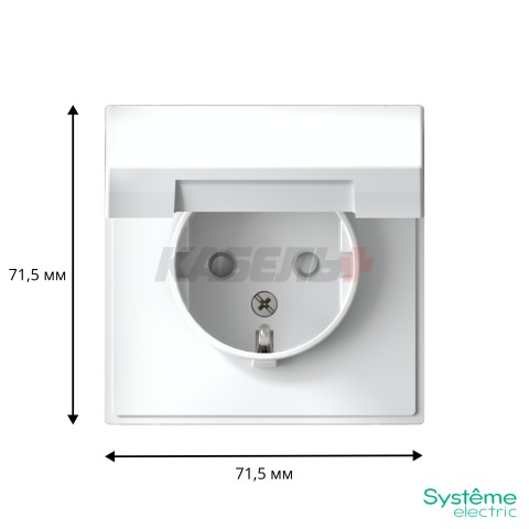 ARTGALLERY РОЗЕТКА с заземл. со шторк. с крышкой, 16А, IP20, механизм, БЕЛЫЙ