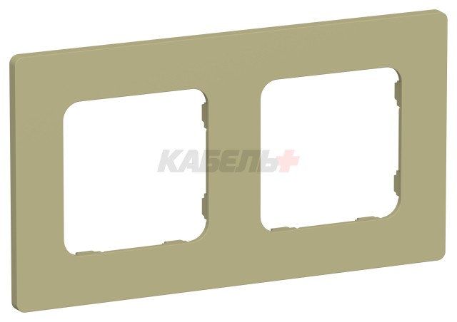 FLITE Рамка 2-местная РУ-2-К-ФлО оливковый IEK