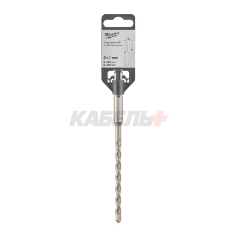 SDS-plus бур Contractor 2C 7 х 160 мм, MILWAUKEE