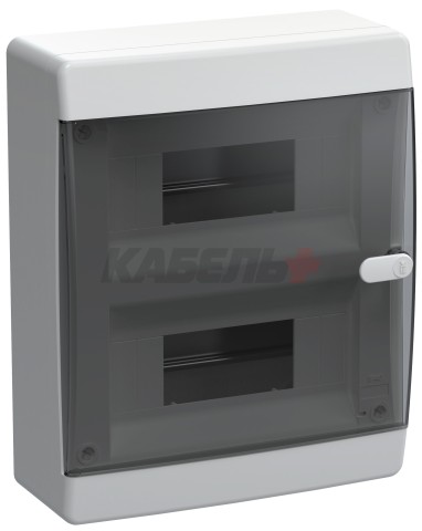 UNION Compact Корпус пластиковый ЩРН-П-18 IP41 черная прозрачная дверь IEK