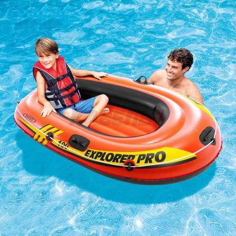 58355NP Надувная лодка "Explorer Pro 100" 160х94х29см, до 80кг INTEX