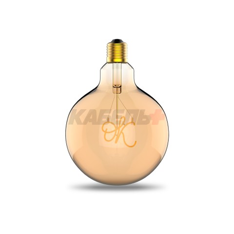 Лампа Gauss Filament G125 2,5W 200lm 2000К Е27 golden OK LED 1/20