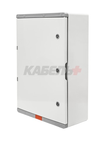 Пластиковый корпус 600х400х200 (ВхШхГ) серая дверь, с монтажной платой, Design Pro Series IP67