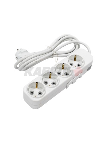 EL-BI,Myra,удлинитель 4гн2м с/з белый,527-010202-411