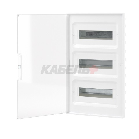 Щиток 36 мод встраиваемый FRAME, белый, с прозрачной дверцей, с 4 шинами PEN (2шт на 8 отв. и 2шт на 10 отв.) DKC