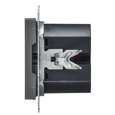 BRITE Розетка USB C 65Вт высокоскоростная зарядка РЮ12-1-БрГ графит IEK