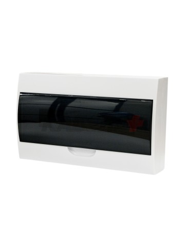 Корпус пластиковый ЩРН-П-18 черн. прозр. дверь IP41 GENERICA