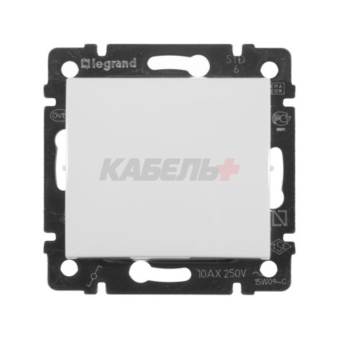 VALENA Выключатель 1-клавишный перекрестный схема 7 10А белый