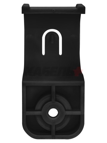 Крепеж-скоба для трубы 25 мм односторонняя для прямого монтажа (50 шт.) черная TDM