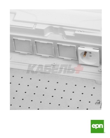 Щит настенный MSF TWIN RN комбинированный,3*12М+1xМП перф., N/PE-шинки, 1xSCHUKO, мет. дверь, белый RAL9016, 358x853x100mm, IP30