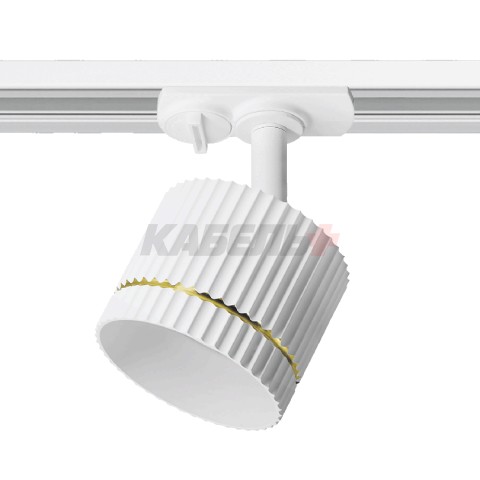 Трековый светильник WOLTA WTL-GX53/18WG под лампу GX53 Белый / золотой NIMB