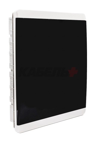 TEKFOR Корпус пластиковый ЩРВ-П-54 IP41 черная прозрачная дверь IEK