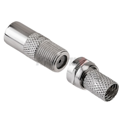 Переходник гнездо F – штекер TV ZnNi PROconnect