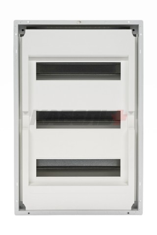 U36A, Щит встраиваемый, 3 ряда, 36+6 мод., прозрач. дверца, IP40