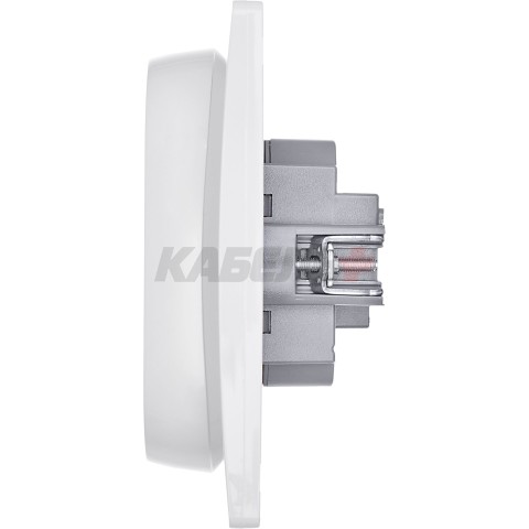 INSPIRIA Розетка 2-местная с заземлением с защитными шторками 16А в сборе белый