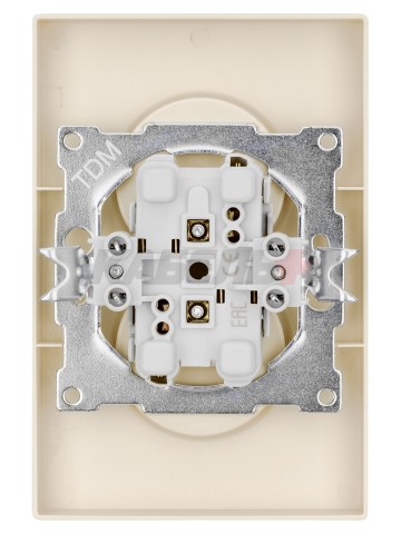 Розетка двойная 2П 10А 250В сл.кость "Сенеж" TDM