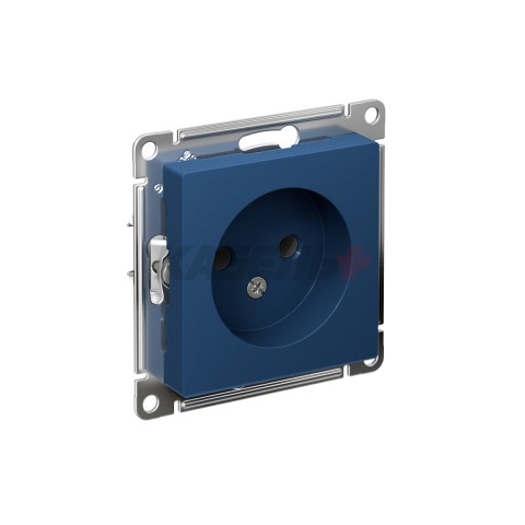 ATLASDESIGN РОЗЕТКА без заземления без шторок, 16А, механизм, АКВАМАРИН