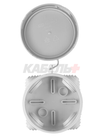 Распаячная коробка ОП D65х40мм, крышка, IP54, 4вх. инд. штрихкод TDM