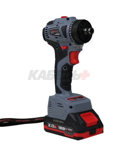 Аккумуляторный бесщеточный шуруповерт со сменными насадками E0250 PROFIPOWER MKBL-18BM (18В, 45Нм, Li-ion-2шт, 2.0Ач, 0,8-10мм, бита, З/У,в кейсе)