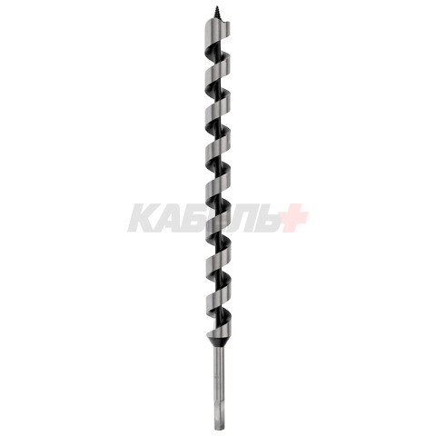 Сверло винтовое по дереву 28х460 мм (шестигранный хвостовик) Kranz