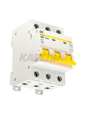 KARAT Автоматический выключатель ВА47-29 3P D 40А 4,5кА IEK