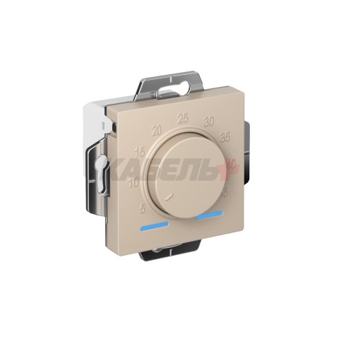 ATLASDESIGN ТЕРМОСТАТ электронный для теплого пола с датчиком, 10A, механизм, ПЕСОЧНЫЙ