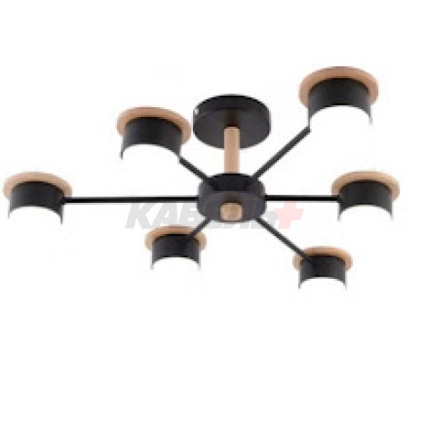 Светильник X1014/6 черный/дерево