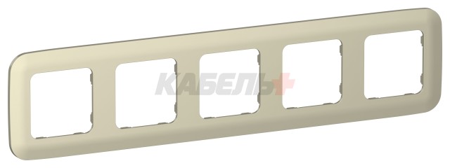 FLITE Рамка 5-местная РУ-5-А-ФлШ шампань IEK