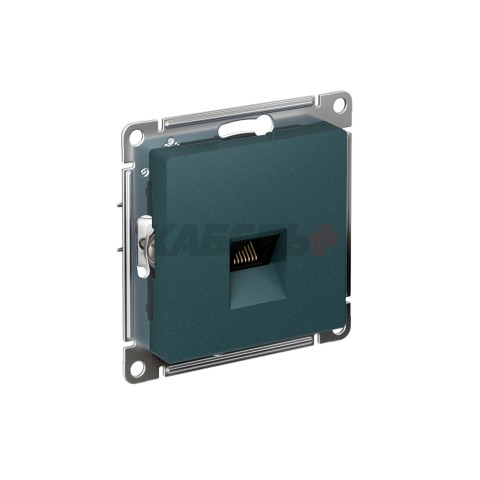 ATLASDESIGN РОЗЕТКА компьютерная RJ45 кат. 5e, механизм, ИЗУМРУД