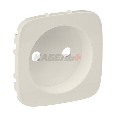 Valena Allure - Лицевая панель силовой розетки 2P, слоновая кость