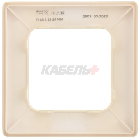 FLITE Рамка 1-местная РУ-1-К-ФлСл сливочный IEK
