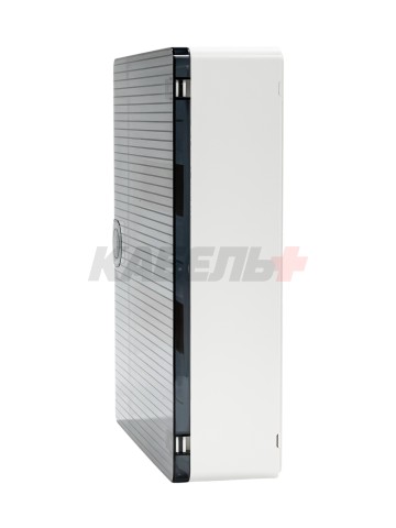 Щит открытой установки 24 места, винтовые клеммы, (377х282х99), IP-40 // Hager - Golf (Прозрачная матовая дверь)