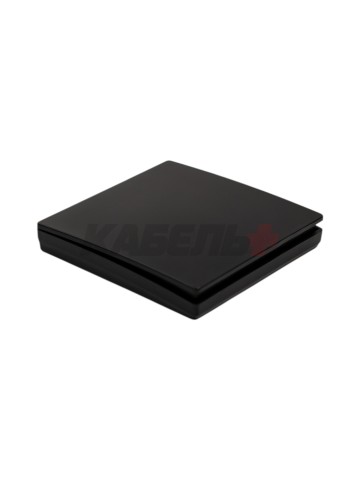 Выключатель беспроводной, накладной, одноклавишный, черный