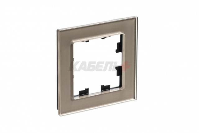 ATLASDESIGN NATURE 1-постовая РАМКА, ОРГАНИЧЕСКОЕ СТЕКЛО ШАМПАНЬ