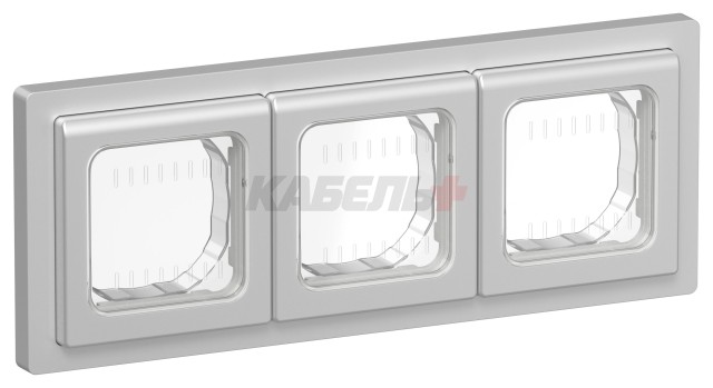 FLITE Рамка 3-местная IP55 Рпро-3-55-ФлА алюминий IEK